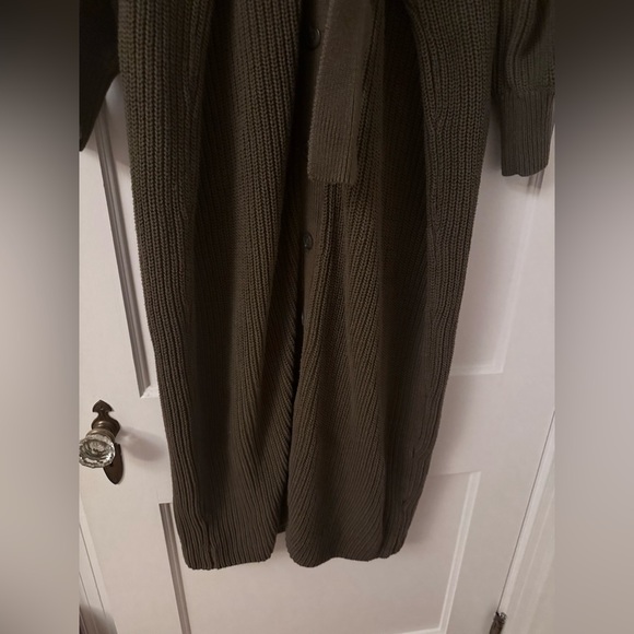 Anthropologie Khaki Knit Sweater dress - size M - Picture 8 of 12